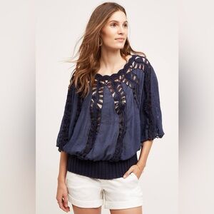 Anthropologie Tiny Sweetfern Peasant Top